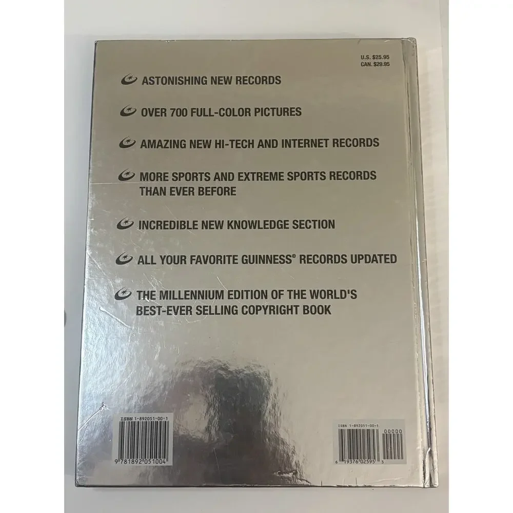 Guinness World Records 2000 Millennium Edition Hardcover Book